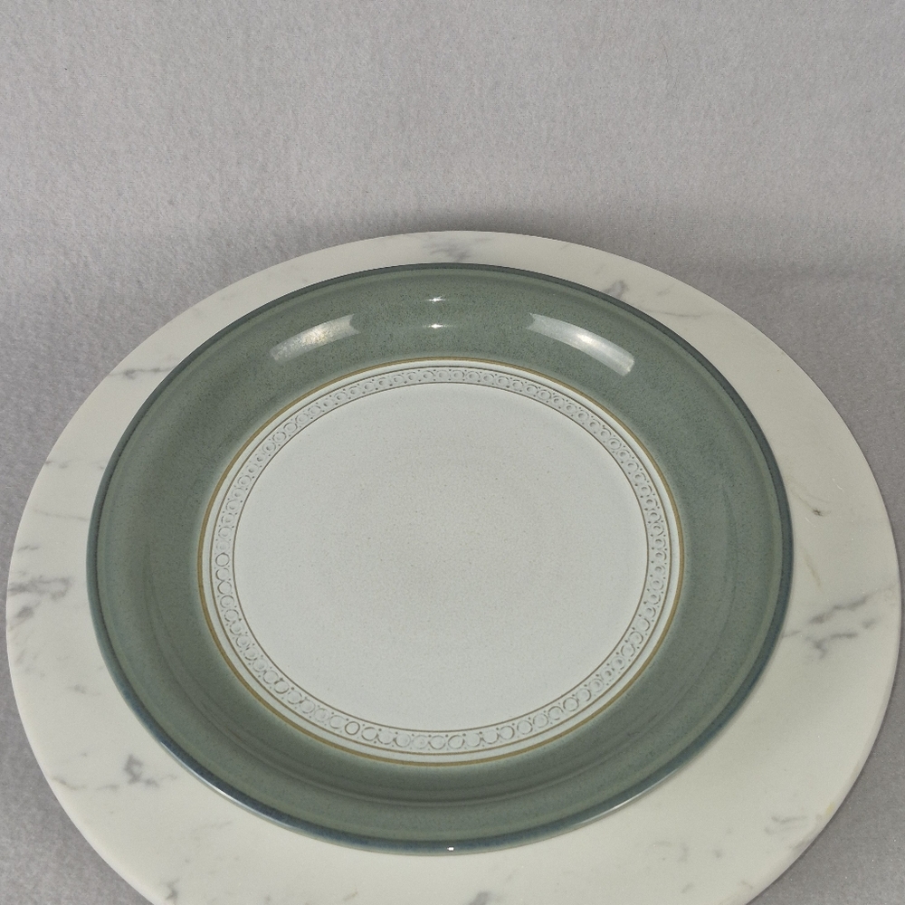 Vintage Denby Stoneware England – Venice Green Dinner Plate (9.5")